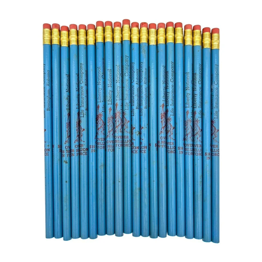 Vintage Liberty National Life Bham PENCIL SET 20PC Insurance Memorabilia No. 2